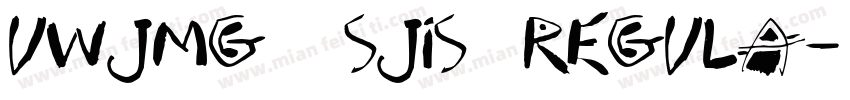 UWJMG3 (SJIS) Regula字体转换